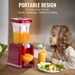 VEVOR Slushy Machine for Home, 32oz Tank Home-use Margarita Machine, Smoothie Frozen Drink Maker with Food-grade Materials, Slushie Machine for Home DIY, Kids Parties, Red - Image 7