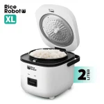 Rice Robot - All in One Cooker - Cook Anything with a single button! PFAS-free, Nonstick Ceramic Bowl, Steamer Tray, Measuring Cups, Recipe Book with 60 Recipes, & Serving Spoon - Image 7