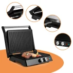SUSTEAS Sandwich Maker Multi-Function Electric Indoor Grill, Non-Stick Panini Maker with Grease Tray Nonstick Griddle Toastie Machine Toastiemachine Kitchen Appliances Multifunction - Image 8
